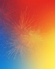 Wall Mural - a vibrant gradient background with fireworks colors.featuring bright reds, blues, and yellows.convey