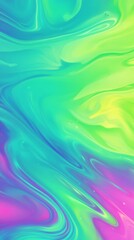 Wall Mural - a vibrant gradient background with neon festival colors.featuring bright greens, blues, and pinks.co