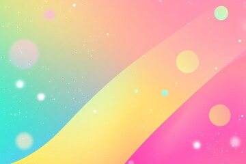Wall Mural - a vibrant gradient background with pastel carnival colors.featuring bright pinks, yellows, and green