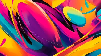 Wall Mural - a vibrant graffiti gradient background.featuring bold and bright colors.highlighting urban culture a