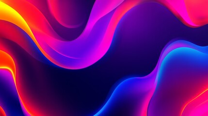 Wall Mural - a vibrant neon gradient background.featuring bold and bright color transitions.emphasizing energy an