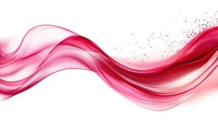 Wall Mural - abstract red wave. line red wave. flowing red particles. abstract background. design element.