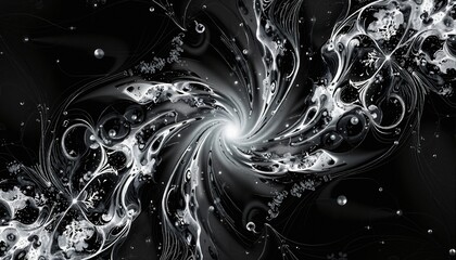 Canvas Print - ethereal cosmic vortex swirl