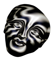 Canvas Print - PNG Illustration illusion optical face.