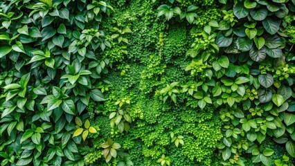 Wall Mural - Natural green plant wall as wallpaper, perfect for backgrounds and decor , plant, greenery, nature, wall, wallpaper