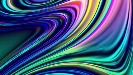 Poster - Colorful abstract swirl with vibrant hues, modern digital art concept