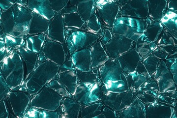 Wall Mural - Abstract turquoise texture of shimmering water-like surface details