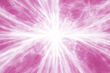 Wall Mural - ethereal light burst with abstract pink background for creativity