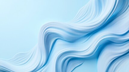 Wall Mural - soft blue swirls of fluid fabric motion on gentle background