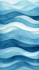 Wall Mural - abstract blue waves pattern for artistic and design use