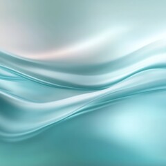 Wall Mural - soft flowing silk fabric in gentle aqua tones for background use