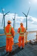 © Maftuh - Offshore Wind Farm Workers:  A Glimpse into Sustainable Energy