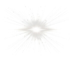 Wall Mural - png star rays streaking light effect flare.