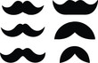 © MDHABIBUR - Set of mustache icon vector, Moustache Silhouette
