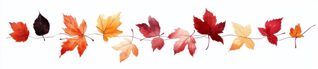 autumn leaves fall design elements red orange yellow seasonal clip art thanksgiving halloween floral