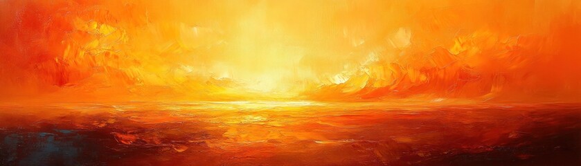 Poster - Abstract Autumn Background with Mottled Leaves in Warm Shades of Orange Red and Yellow Grunge Texture Design