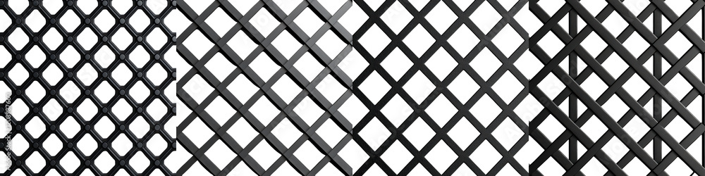 Monochrome abstract geometric lattice pattern backdrop Repeating ...