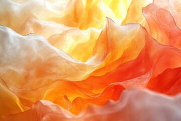 Poster - Abstract Orange Layered Background with Geometric Shapes in Colorful Modern Art Design for Autumn and Halloween