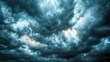 © VirtualVista - Dramatic Evening Rainclouds with Dark Textures Perfect for Abstract Wallpaper or Background in Stormy Weather Themes