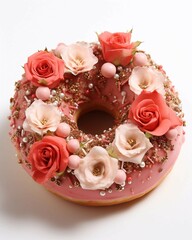 Wall Mural - Delicious Valentine's Donut