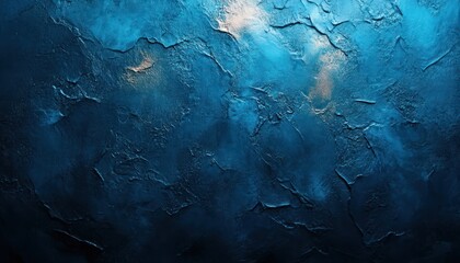 Aufkleber - Deep Blue Abstract Textured Background with Vintage Grunge Effect on Stone Concrete Wall