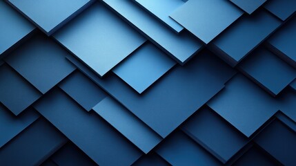 Poster - Abstract Blue Geometric Pattern Background with Striped Lines and Curves in Modern Digital Art Style