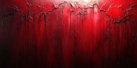 Aufkleber - Red Abstract Background with Vintage Grunge Texture for Christmas and Holiday Decor