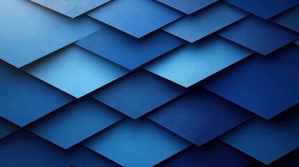 Poster - Abstract Blue and Black Geometric Pattern with Smooth Gradients and Curved Lines for Modern Art Background Texture
