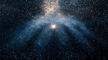 Wall Mural - illuminating cosmic events a glimpse into the depths of space digital art dark universe awe-inspirin