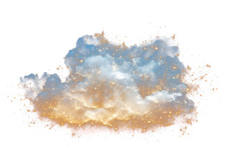 Wall Mural - png glowing cloud with sparkling particles