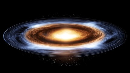 Wall Mural - stunning accretion disk of a black hole cosmic nebula space galaxy spiral astronomy astrophysics