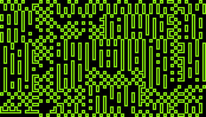 Aufkleber - Green Pixels Glitch Effect Abstract Background. Glitched Stripes and Random Pixels Television Screen. Distorted Glitch Effect. NO SIGNAL TV Frame Vector.