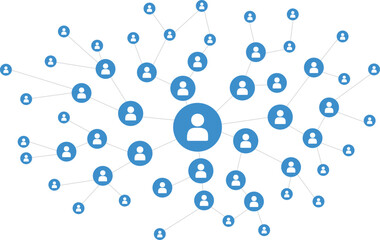 global network connection concept. big data visualization. social network communication between peop
