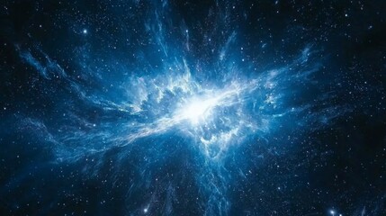 Wall Mural - cosmic nebula exploding star celestial explosion galaxy space background
