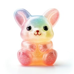 Wall Mural - 3d jelly glitter bunny mammal animal sweets