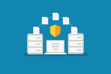Wall Mural - secure data transfer, website migration, updating web servers, changing website hosting environment,