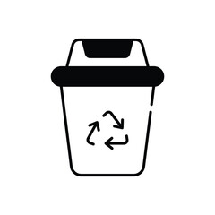 Sticker - Recycle bin vector icon