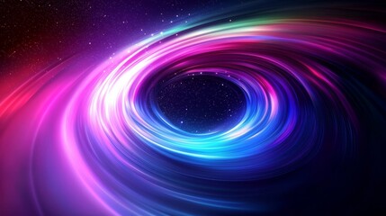 Wall Mural - Cosmic Spiral Waves in Abstract Art