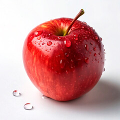 Canvas Print - red apple with water drops