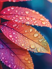 Poster - Water droplet on leaf