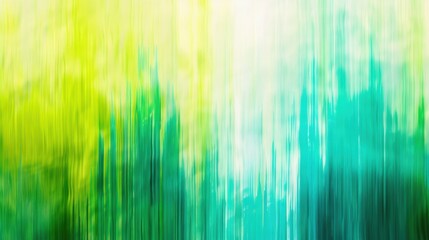 Wall Mural - abstract colorful vertical stripes with a blend of yellow and green hues creating a soft textured ba