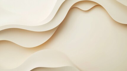 Wall Mural - Pastel-colored abstract shapes on a gradient background with a clean white area in the center for product placement or branding.