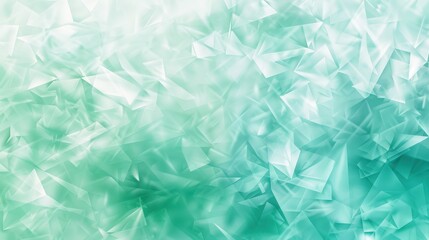 Wall Mural - abstract geometric background in soft green tones with hints of white, perfect for modern designs an