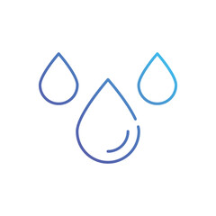 Sticker - Water droplet vector icon