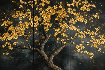 Canvas Print - Tree with Yellow Leaves