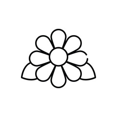 Sticker - Flower vector icon