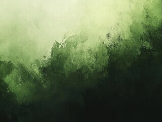 Sticker - Abstract Green Gradient Background - Textured and Blurry for Design Projects