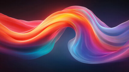 Aufkleber - A futuristic abstract artwork showcasing red and blue radiating light patterns with glowing effects and intricate line work,