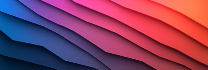 Leinwandbilder - A striking abstract design with vibrant red and blue radiating light patterns forming intricate geometric shapes against a dark backdrop,