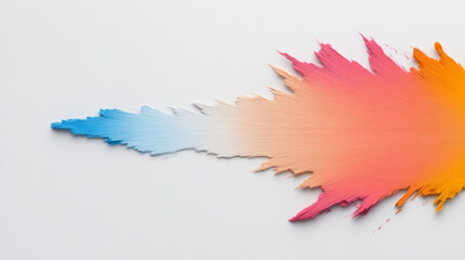 Leinwandbilder - A bold abstract composition featuring a powerful burst of bright light particles in various colors radiating through an empty space,
